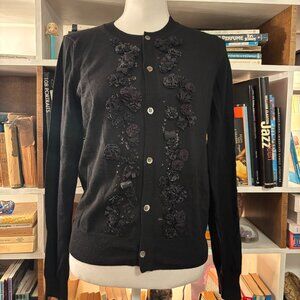 Comme Des Garcons Floral Apploque Sweater